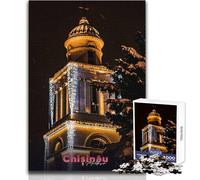 Puzzle de 1000 pièces pour Adolescents, Chisinau Church Moldova, Divertissement Familial et soirée Jeux, Niveau de difficulté élevé, Jouet Anti-Stress, Dimensions 50x75cm