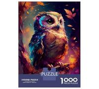 Puzzle de 1000 pièces pour adolescents Chouette Mignon Puzzle Pour Adultes Jeu à Main sur Jeu Difficile Difficile et Défi 52 x 38 cm/1000 pièces