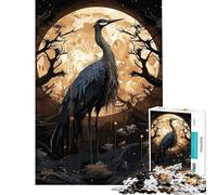 Puzzle de 1000 pièces pour Adolescents Cigogne Mystique Aide à l'exercice cérébral Jeu Difficile et Relaxant Convient aux 14 Ans et Plus 50x75cm