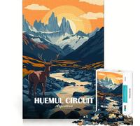 Puzzle de 1000 pièces pour Adolescents,Circuit Huemul,Paysage Argentin,Affiche aux Bords Nets,Jeu de Concentration,Cadeau,Jeu inactif,décoration Murale de Noël (38x26cm)