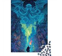 Puzzle De 1000 Pièces pour Adolescents City of Cthulhu A Dark Fantasy Adventure Casse-têtes pour Adultes - Jeu De Réflexion, Analyse Et Logique - Stimule Le Cerveau 70x50cm/1000pcs