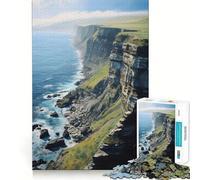 Puzzle de 1000 pièces pour adolescents - Cliff Edge Clean Edge - Jeu de concentration - Cadeau - Image murale de Noël (50 x 75 cm)