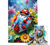 Puzzle de 1000 pièces pour Adolescents Coccinelle Mythique activités Amusantes à la Maison Une œuvre d'art à réaliser soi-même pour Les 14 Ans et Plus (38x52cm)