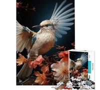 Puzzle de 1000 pièces pour Adolescents Colibri Blanc Jeu Stimulant et éducatif Une œuvre d'art (Dimensions 75x50cm)