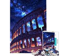 Puzzle de 1000 pièces pour Adolescents Colisée de Rome en Italie Jeu éducatif et ludique pour Toute la Famille Idée Cadeau (Dimensions 50x75cm)
