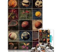 Puzzle de 1000 pièces pour Adolescents, Collage de balles, pour soulager Le Stress et renforcer l'amour Entre Couples (38x26cm)