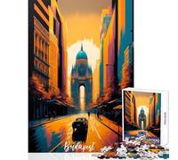 Puzzle de 1000 pièces pour Adolescents, Collection Artsy Budapest, Jeu éducatif, Cadeau de Noël Secret, Collection d'artistes, Beaux-Arts, Format 38x26cm