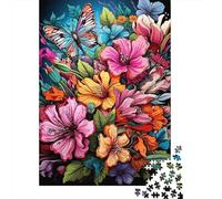 Puzzle De 1000 Pièces pour Adolescents Colorful Floral Bouquet Casse-têtes pour Adultes - Jeu De Réflexion, Analyse Et Logique - Stimule Le Cerveau 70x50cm/1000pcs