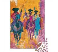 Puzzle De 1000 Pièces pour Adolescents Colorful Mexican Art Print Casse-têtes pour Adultes - Jeu De Réflexion, Analyse Et Logique - Stimule Le Cerveau 70x50cm/1000pcs
