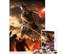 Puzzle de 1000 pièces pour Adolescents Combat de Guerriers géants Jeu éducatif Cadeau d'anniversaire Jeu Impossible Difficile et Stimulant Dimensions 38x26cm