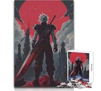 Puzzle de 1000 pièces pour Adolescents : « Conflit Nuageux surplombant Midgar », Un Jeu Unique et Stimulant, mais Aussi Une œuvre d'art Amusante et Humoristique Dimensions : 50x75cm