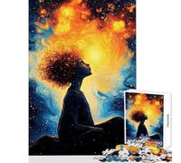 Puzzle de 1000 pièces pour Adolescents contemplant l'infini Jeu Impossible d'analyse et de logique Décoration intérieure Jouet Anti-Stress Cadeau (38x52cm)