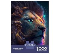 Puzzle De 1000 Pièces pour Adolescents Cosmic Lion Puzzles pour Adultes - Jeu Manuel - Décoration Intérieure - Cadeaux Uniques pour Anniversaire Et Noël 52x38cm/1000pcs