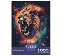 Puzzle De 1000 Pièces pour Adolescents Cosmic Lion Roar Puzzles pour Adultes, Jeu Familial Difficile, Défi Idéal comme Cadeau 38x26cm/1000pcs