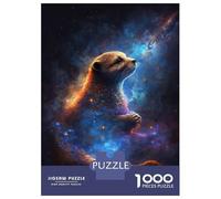 Puzzle De 1000 Pièces pour Adolescents Cosmic Otter Puzzles pour Adultes, Jeu Familial Difficile, Défi Idéal comme Cadeau 52x38cm/1000pcs