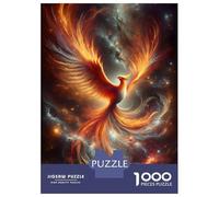 Puzzle De 1000 Pièces pour Adolescents Cosmic Phoenix Puzzle Adulte Jeux De Famille Une Œuvre d'art Cadeaux Uniques d'anniversaire Et De Noël 52x38cm/1000pcs