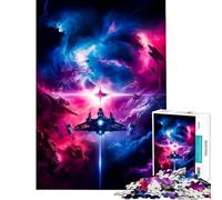 Puzzle de 1000 pièces pour Adolescents Cosmic Starfighter Odyssey Jeu addictif pour cultiver la Patience et se détendre Course de Vitesse Manuelle (Dimensions 50x75cm)