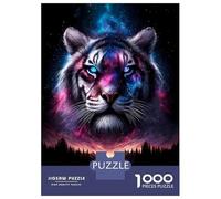 Puzzle De 1000 Pièces pour Adolescents Cosmic Tiger Puzzles pour Adultes, Jeux De Détente, Assemblage De Motifs, Activités Amusantes À La Maison, 70x50cm/1000pcs