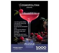 Puzzle De 1000 Pièces pour Adolescents Cosmopolitan Cocktail Recipe Puzzles pour Adultes Découpe De Précision Stimule Le Cerveau Jeu Amusant Et Stimulant pour Toute La Famille 52x38cm/1000pcs