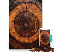 Puzzle de 1000 pièces pour Adolescents, Coupe transversale d'un Tronc d'arbre, Art Finement découpé, entraînement à la Concentration, Jeu Amusant et Calme, Cadeau de Noël (50x75cm)