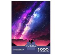 Puzzle De 1000 Pièces pour Adolescents Couple of Galaxy Puzzle, Jouet, Décoration Murale, Défi Difficile, Cadeau pour Les Amis Et La Famille 52x38cm/1000pcs