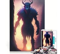 Puzzle de 1000 pièces pour Adolescents Créature des ténèbres, Jeu de Manipulation, d'analyse et de logique, idéal pour décorer Un Bureau 38x26cm