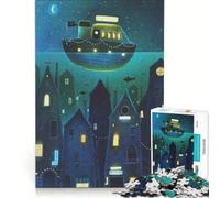 Puzzle de 1000 pièces pour Adolescents créatures sous-Marines Jeu Impossible décoration d'intérieur Collection d'artistes Beaux-Arts 38x52cm