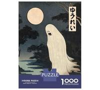 Puzzle De 1000 Pièces pour Adolescents Creepy Japanese Ghost Puzzle Anti-Stress, Amusant Et Original, Cadeau Unique pour Un Anniversaire Ou Noël 52x38cm/1000pcs