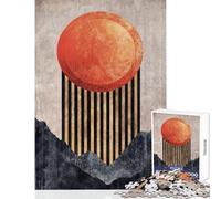 Puzzle de 1000 pièces pour Adolescents Crépuscule Ligne d'horizon Jeu Amusant et Anti-Stress Jouet éducatif Renforce l'amour Entre Les Couples (38x52cm)