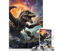 Puzzle de 1000 pièces pour Adolescents Crétacé extraterrestres Cosmos Jeux Amusants Analyse et logique Décoration intérieure Jouet Cadeau d'anniversaire Unique (50x75cm)
