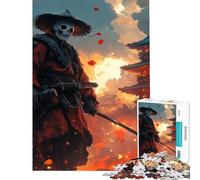 Puzzle de 1000 pièces pour Adolescents Crimson Ronin Difficile et Stimulant mais Amusant et Humoristique Décoration Murale Convient aux 14 Ans et Plus (38x52cm)