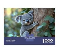 Puzzle De 1000 Pièces pour Adolescents Cute Koala on A Tree Puzzle pour Adultes Jouets Anti-Stress Cadeau d'anniversaire Cadeaux De Noël 52x38cm/1000pcs