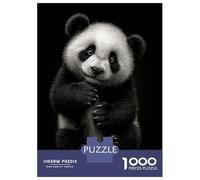 Puzzle De 1000 Pièces pour Adolescents Cute Panda Bear Portrait Puzzle Anti-Stress, Amusant Et Original, Cadeau Unique pour Un Anniversaire Ou Noël 38x26cm/1000pcs