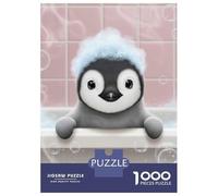 Puzzle De 1000 Pièces pour Adolescents Cute Penguin Taking A Bubble Bath Puzzles pour Adolescents - Défi Difficile - Chaque Pièce Est Unique - Jouets Éducatifs 70x50cm/1000pcs