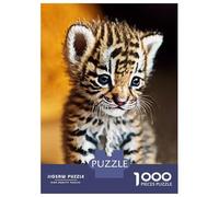 Puzzle De 1000 Pièces pour Adolescents Cute Tiger Puzzle pour Adultes, Jouet Anti-Stress, Cadeau d'anniversaire, Activités Amusantes À La Maison, 70x50cm/1000pcs