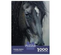 Puzzle De 1000 Pièces pour Adolescents Cute Wet Horse Puzzles pour Adultes Jeux Relaxants, Amusants Et Humoristiques, Idéal comme Cadeau 70x50cm/1000pcs