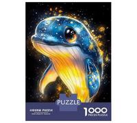 Puzzle De 1000 Pièces pour Adolescents Cute Whale Illustration Animal Puzzles pour Adultes Jeux De Détente Améliore La Mémoire Cadeaux De Noël Et d'anniversaire 70x50cm/1000pcs