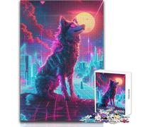 Puzzle de 1000 pièces pour Adolescents - Cyber Canine - Idéal pour Un Passe-Temps paisible à l'intérieur - Découpe de Haute précision - Dimensions:38x26cm