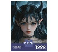Puzzle De 1000 Pièces pour Adolescents Dark Elf Beauty -1 Puzzles pour Adultes - Jeu Manuel - Décoration Intérieure - Cadeaux Uniques pour Anniversaire Et Noël 52x38cm/1000pcs