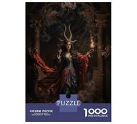 Puzzle De 1000 Pièces pour Adolescents Dark Fantasy Lilith Puzzles pour Adultes Jeux Relaxants Découpe De Précision Cadeaux De Noël Et d'anniversaire 38x26cm/1000pcs