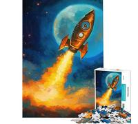 Puzzle de 1000 pièces pour Adolescents Décollage Bitcoin Jeu Amusant Décoration Parfaite pour Toute la Famille (Dimensions 50x75cm)