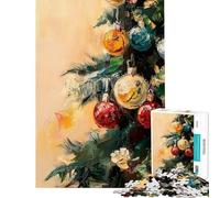Puzzle de 1000 pièces pour Adolescents décoration de Noël à Peindre Puzzles à Faire soi-même Jouets pour Adolescents Passe-Temps à la Maison Interaction Parent-Enfant (Taille 38x26cm)