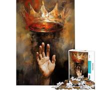 Puzzle de 1000 pièces pour Adolescents défi Atteindre la Couronne Jouet Anti-Stress à compléter décoration Murale à partir de 14 Ans (38x52cm)