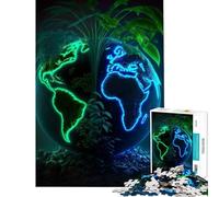Puzzle de 1000 pièces pour Adolescents Défi éducatif Sauvons la Terre Mère Décoration Murale Jeu éducatif à partir de 14 Ans (50x75cm)