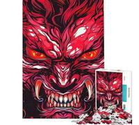 Puzzle de 1000 pièces pour Adolescents Démon Kabuki Samouraï Découpe de précision Jeu d'interaction Parent-Enfant Cadeau de Noël ou d'anniversaire (Dimensions : 38x26cm)