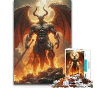 Puzzle de 1000 pièces pour Adolescents Démon mus ilé armé d'une épée, Jeu de Course de Vitesse Impossible 14+ Dimensions 38x26cm