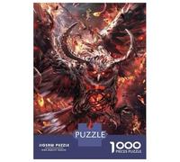 Puzzle De 1000 Pièces pour Adolescents Demonic Owl from Hell Puzzle pour Adultes Jeu Manuel Décoration Murale Cadeaux pour Amis Et Famille 38x26cm/1000pcs