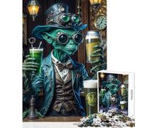 Puzzle de 1000 pièces pour Adolescents des extraterrestres lèvent Leurs Verres de bière Jeu Impossible Cadeau et Jouet idéal pour Passer Le Temps à la Maison (38x52cm)