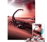 Puzzle de 1000 pièces pour Adolescents Désert de Scorpions géants Jeu éducatif Casse-tête Décoration Murale Cadeau de Père Noël Secret (Dimensions 38x26cm)