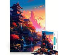 Puzzle de 1000 pièces pour Adolescents,Design Japonais à Couper Le Souffle,Jeu de Concentration, pour se détendre et Passer Un Moment agréable,Cadeau de Noël ou de Loisirs (38x52cm)
